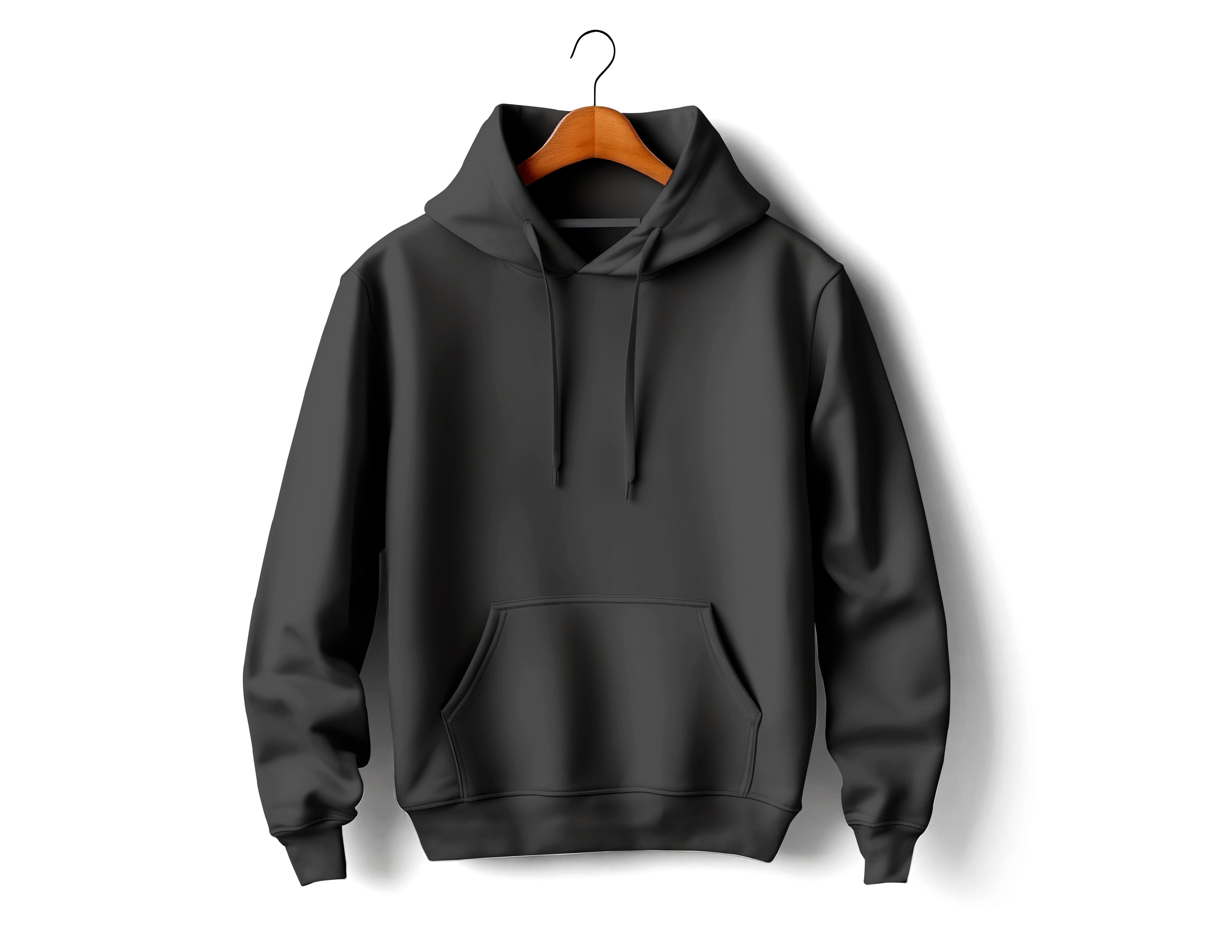 Basic Black Hoodie Kaius 01 Three